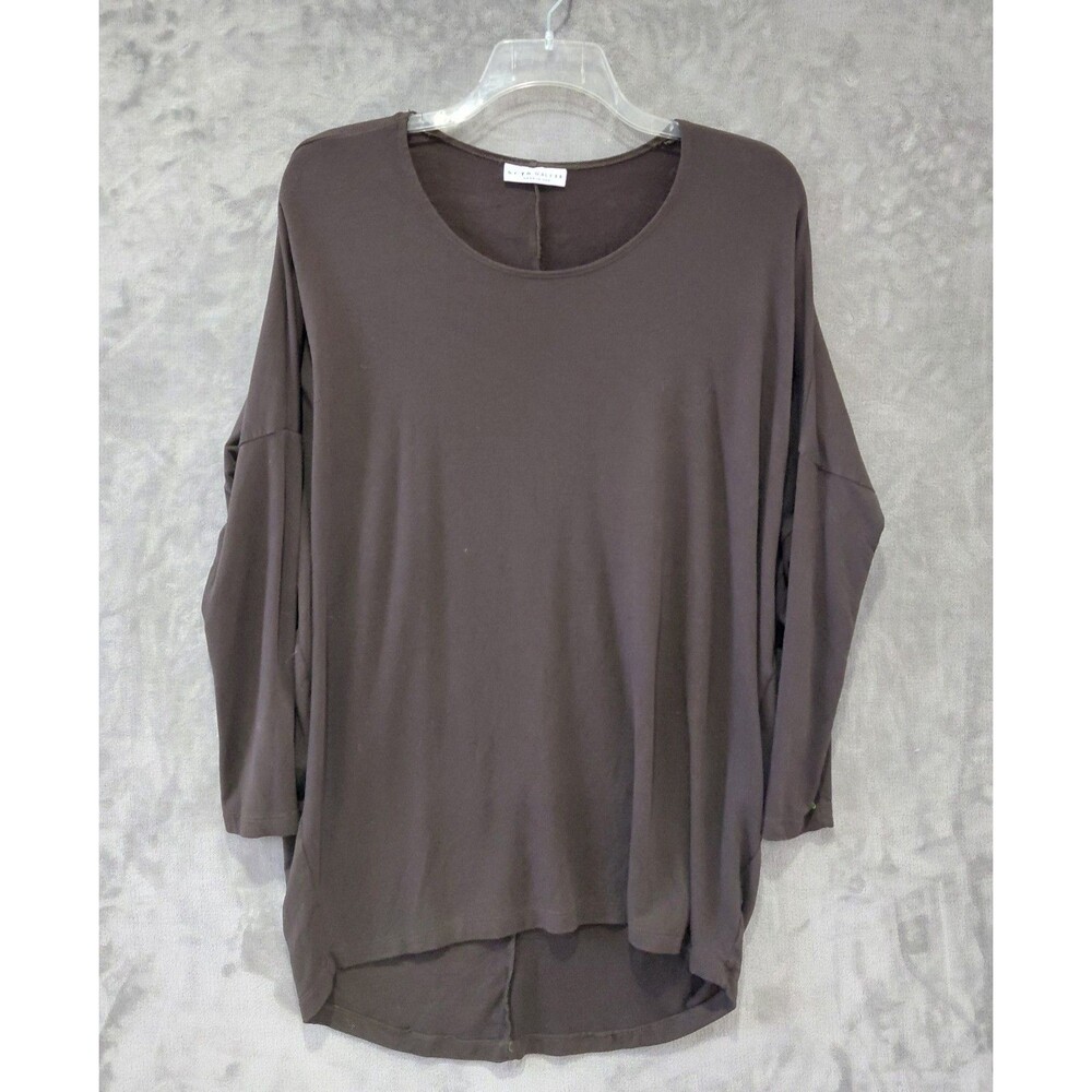 Bryn Walker Terry Knit Oversized Tunic Women's XXS Drop Shoulder Lagenlook Hi-Lo